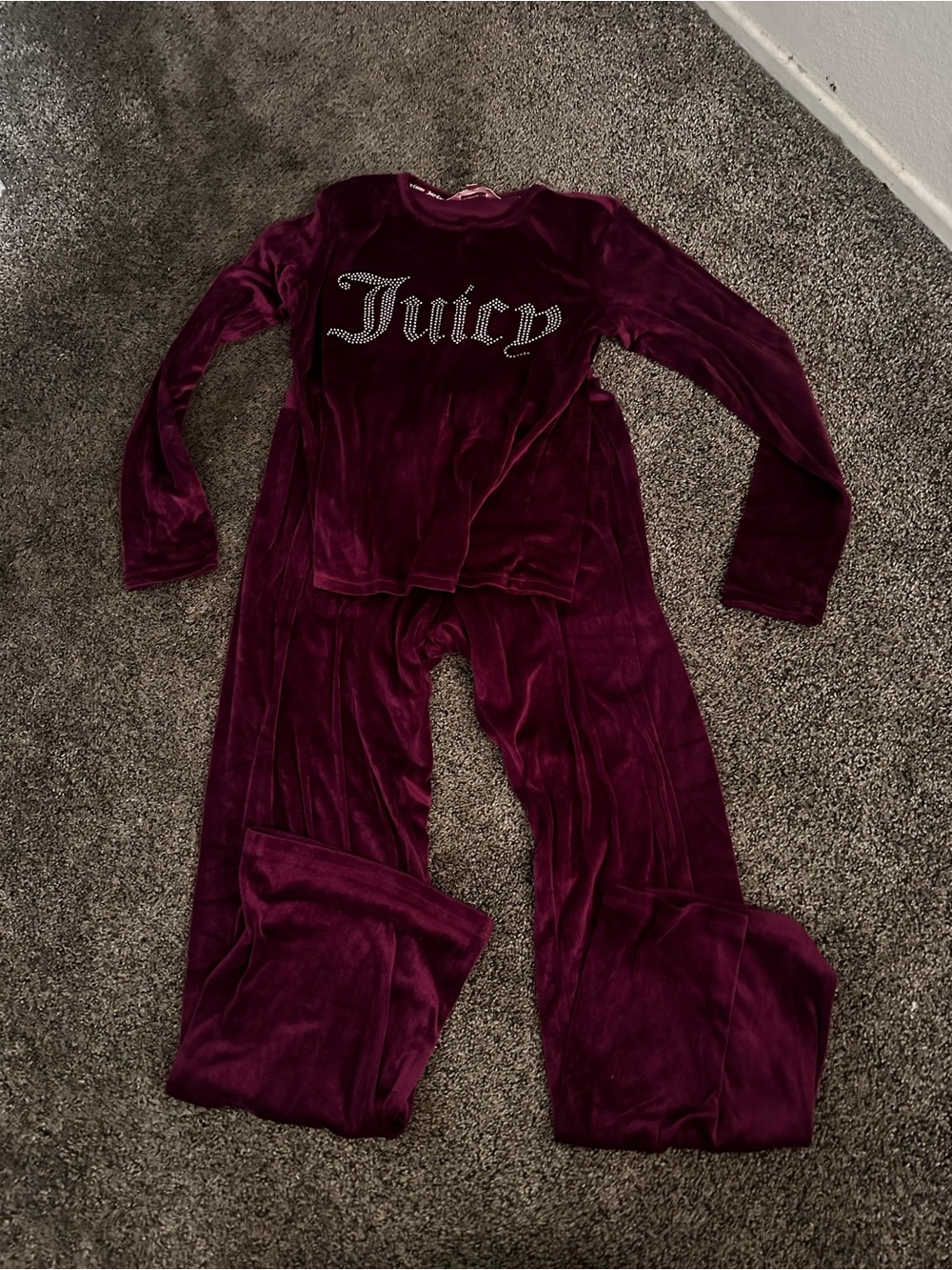 Juicy Couture Purple Pajama Set Size Small 0513